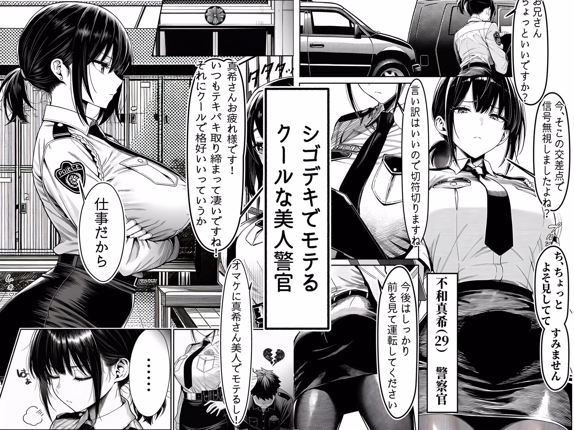 女性警察官(29歳)が、チンピラのチンポに逆取り調べをされて 画像1