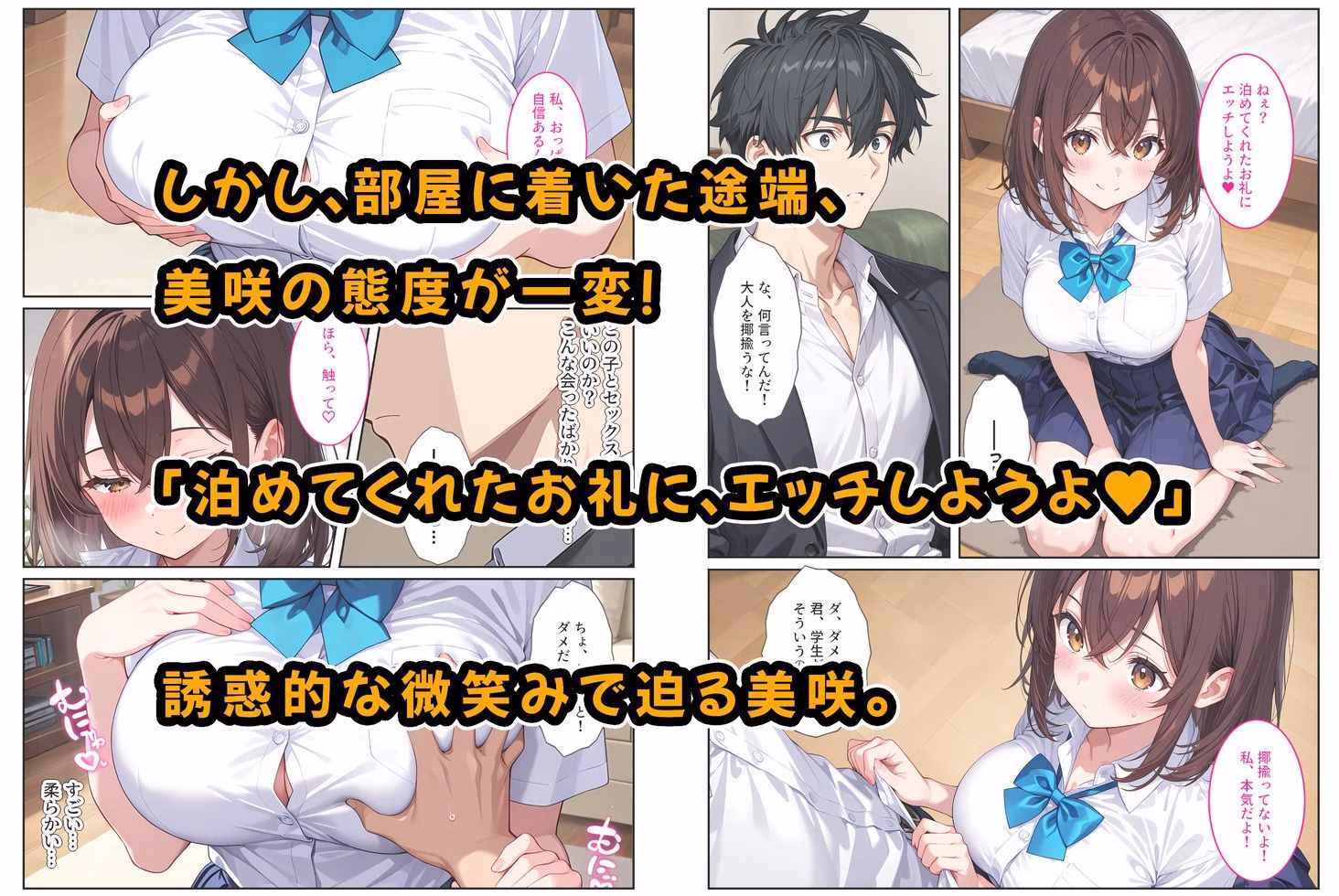 夜の公園で爆乳女子校生を拾ったら… 画像4