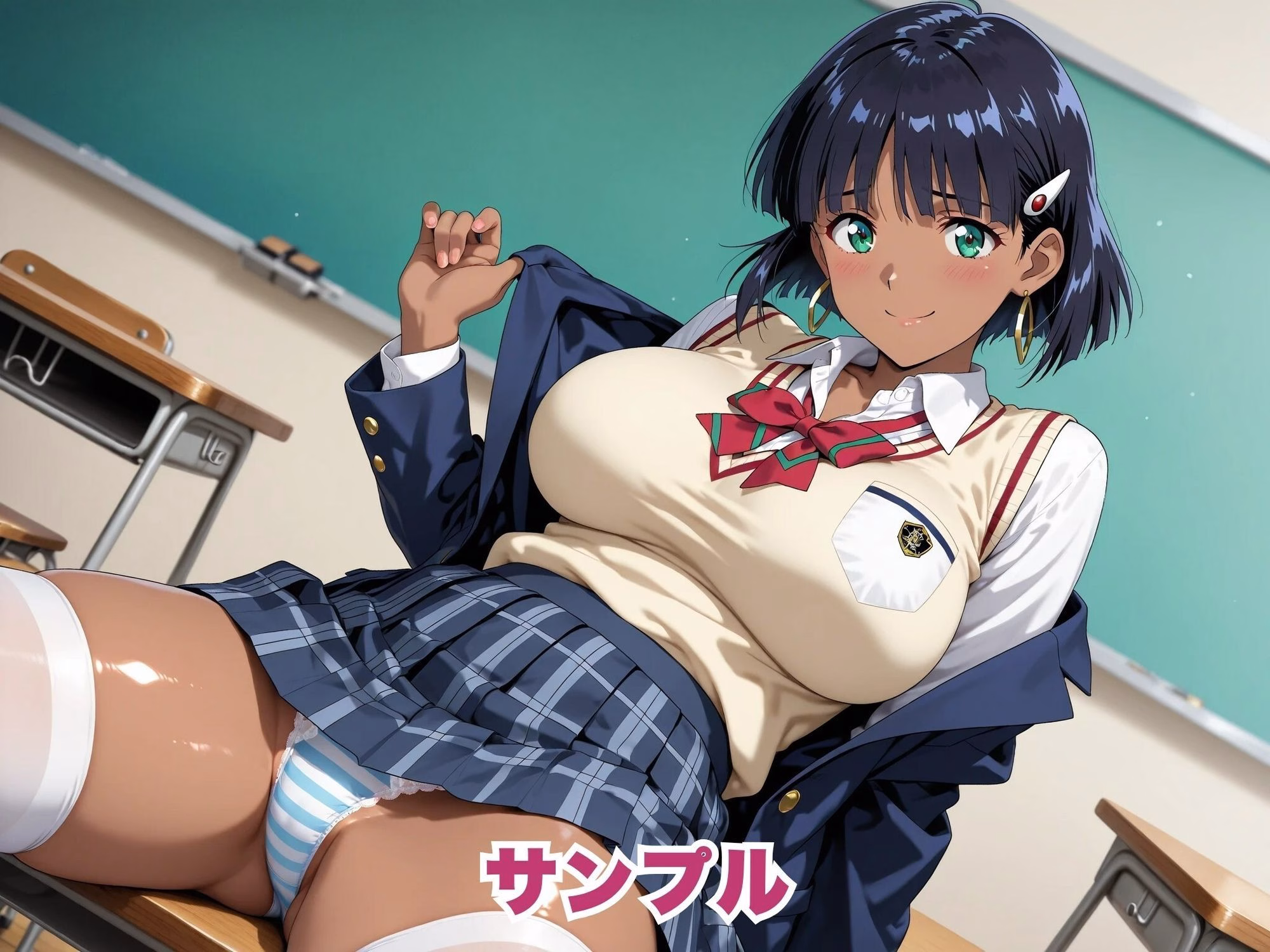 【ふしぎの海のナ●ィア】褐色美少女が制服姿のまま、快感に溺れるまで。 画像2
