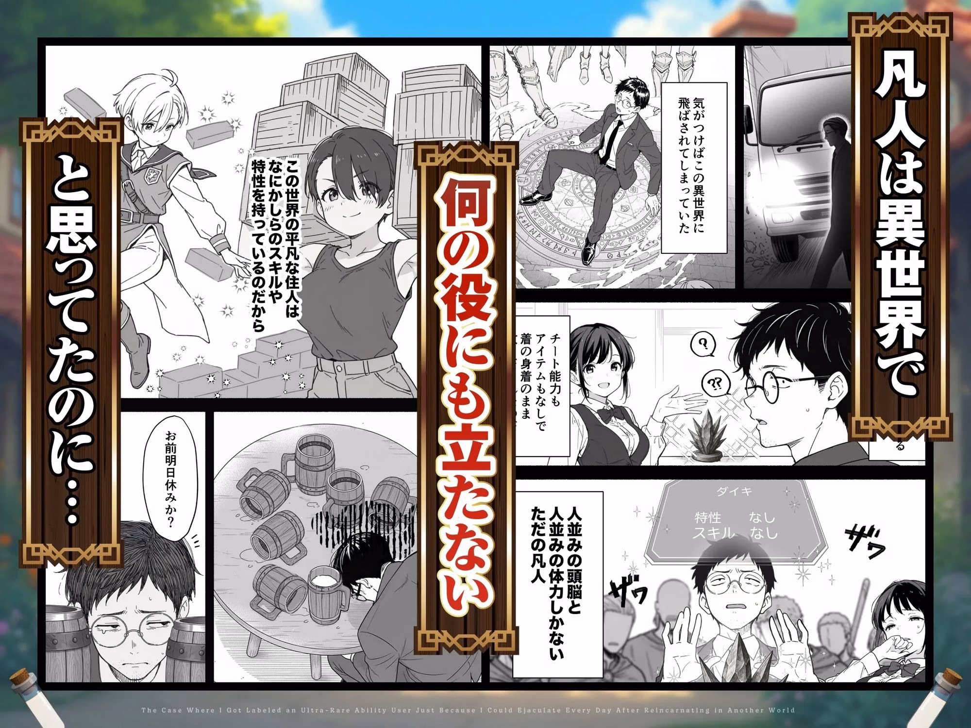異世界転生したら毎日射精できるというだけで激レア能力者認定された件 画像1