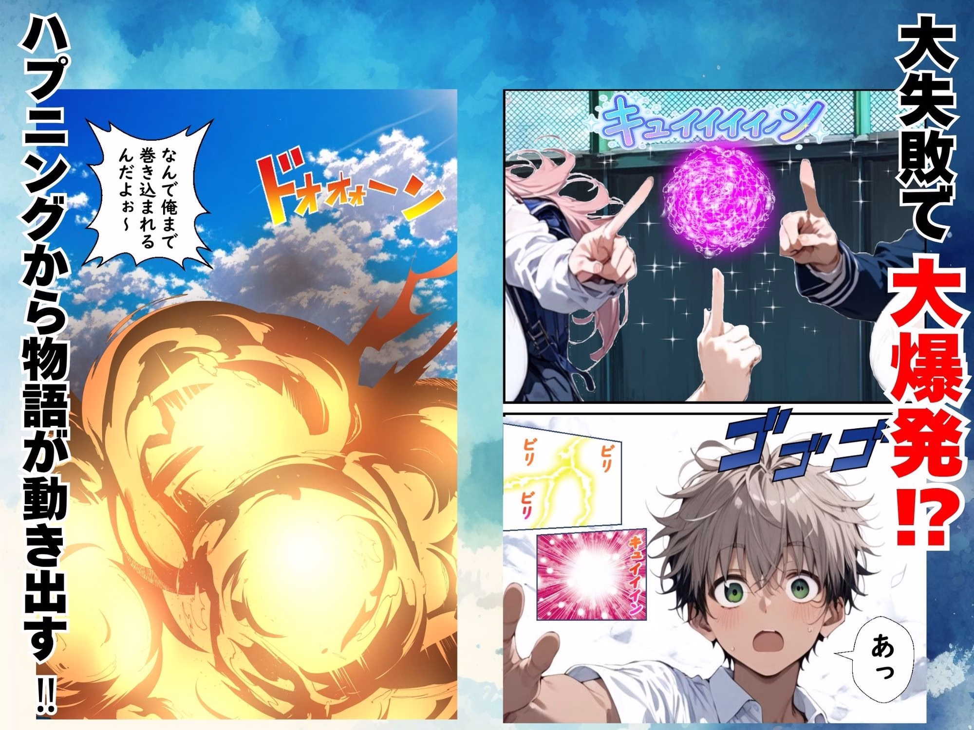 Hぷにんぐ 幼馴染魔法少女3人と魔法失敗でラッキースケベ連発のハーレム学園生活 画像2