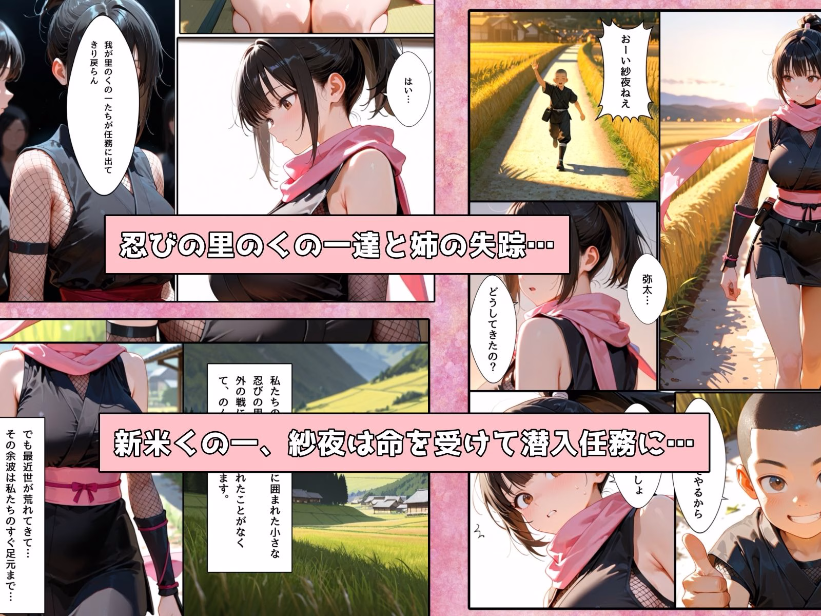 隙だらけな爆乳くの一潜入任務 画像1