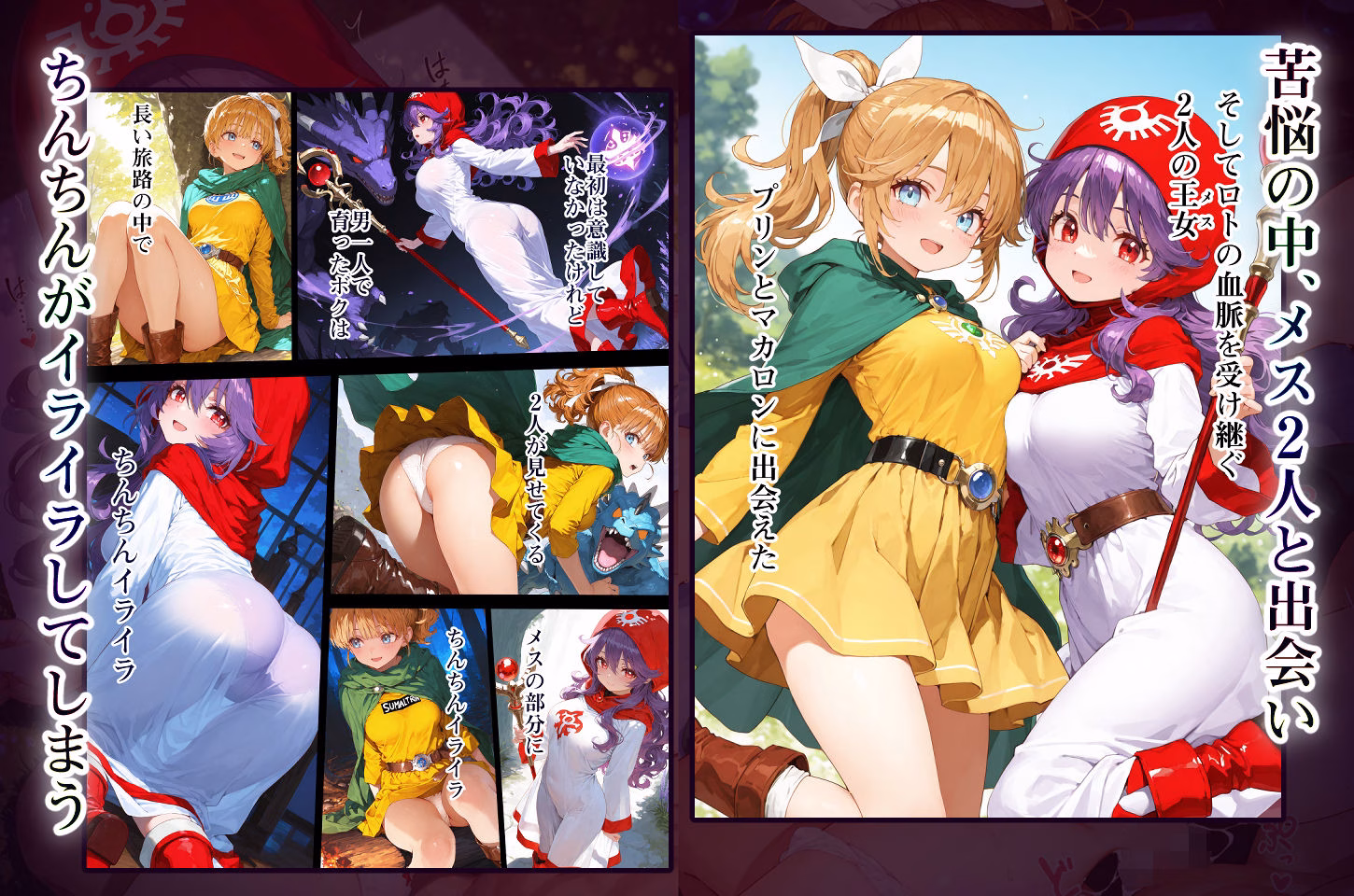 DQ2 Inbreeding of Loto’s Bloodline 旅の道中王女2人と種付け交尾の毎日 魔王が先か、孕ませが先か 画像3