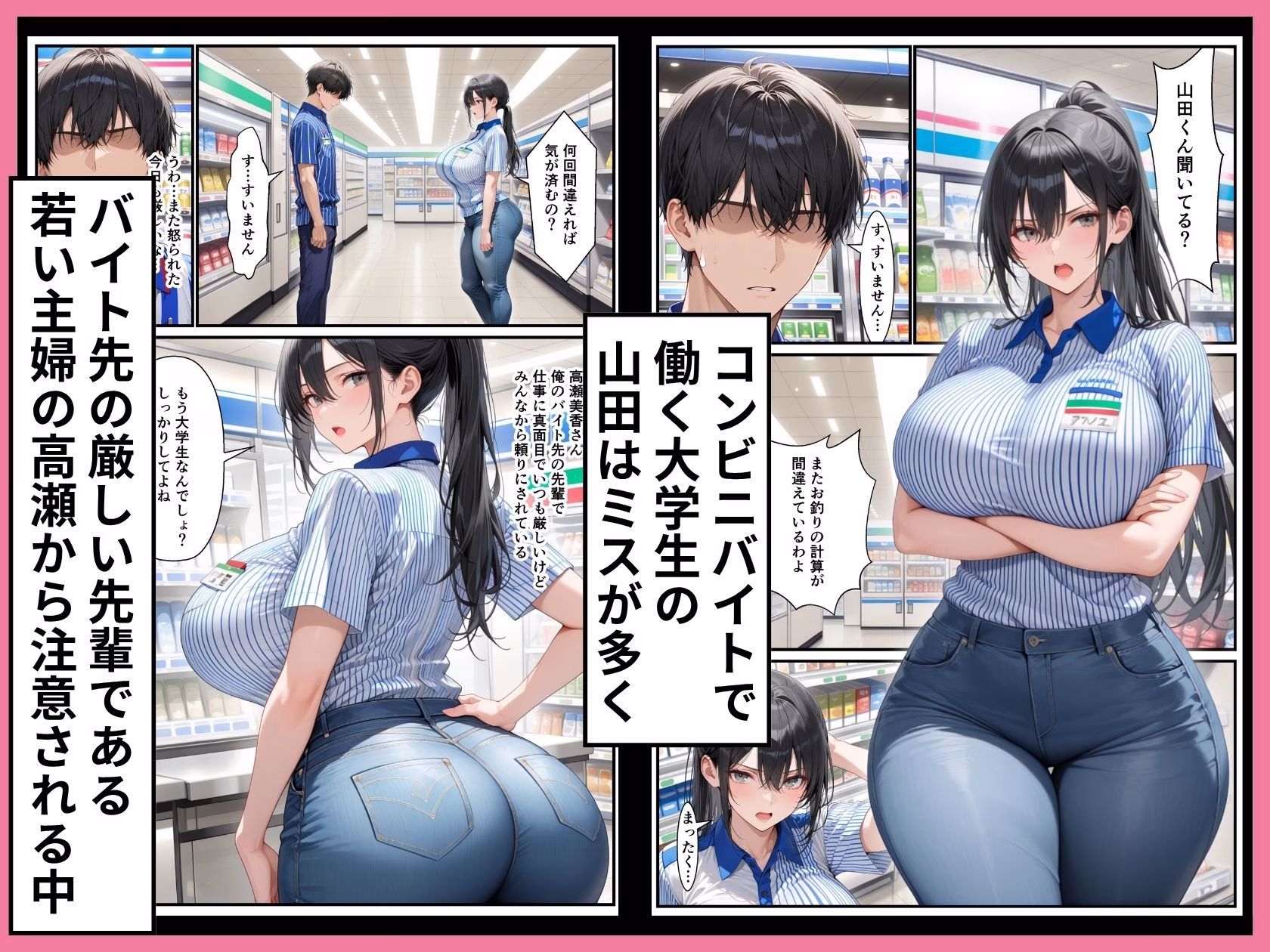 尻マニアの僕がマッチングしたデカ尻美人妻はバイト先のまじめ先輩 画像1