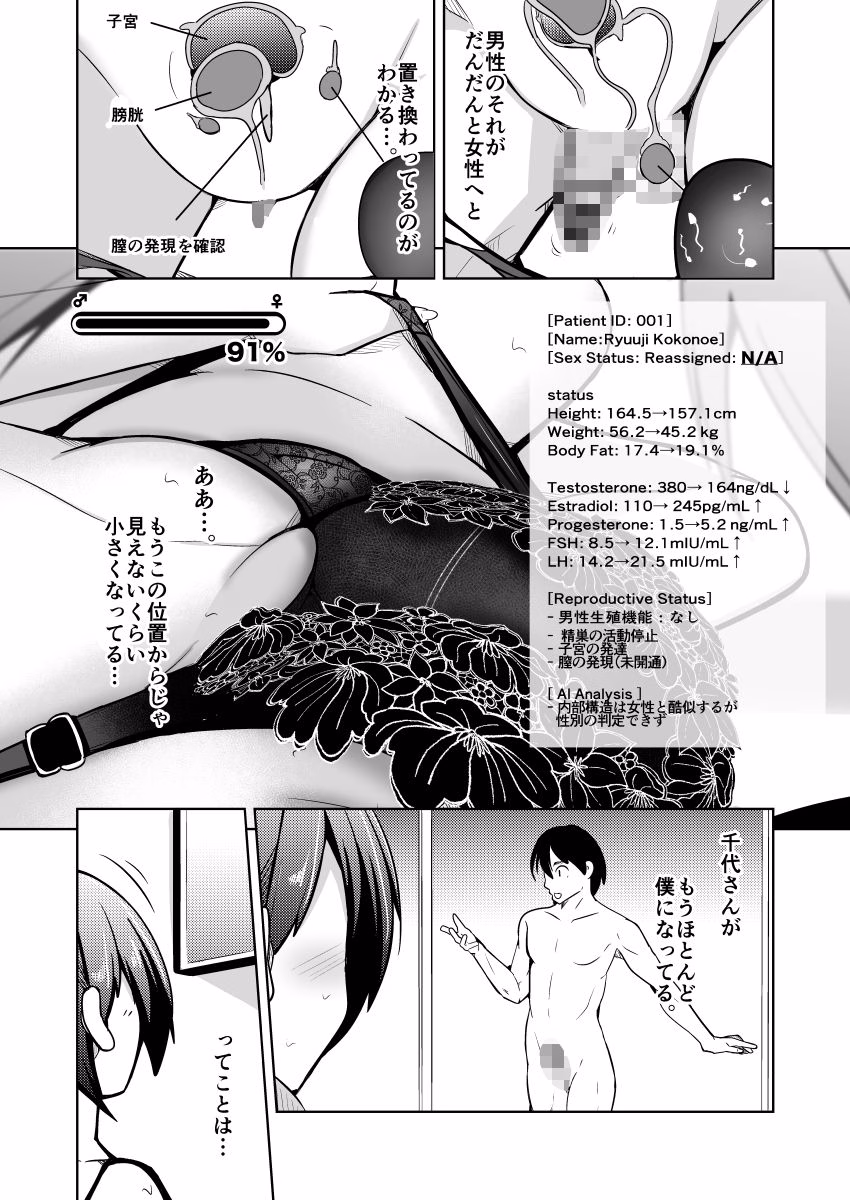 膣内射精する度に互いの要素が入れ替わっていく話 画像9