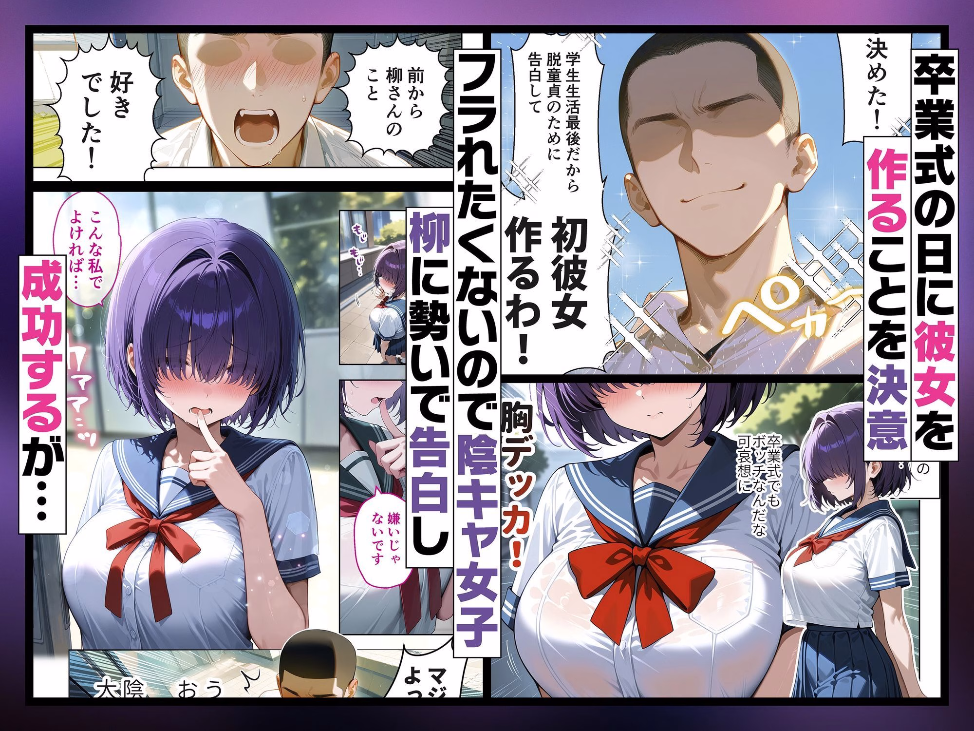 メカクレ陰キャ女子がちょろすぎたので彼女にしてみた話 画像1