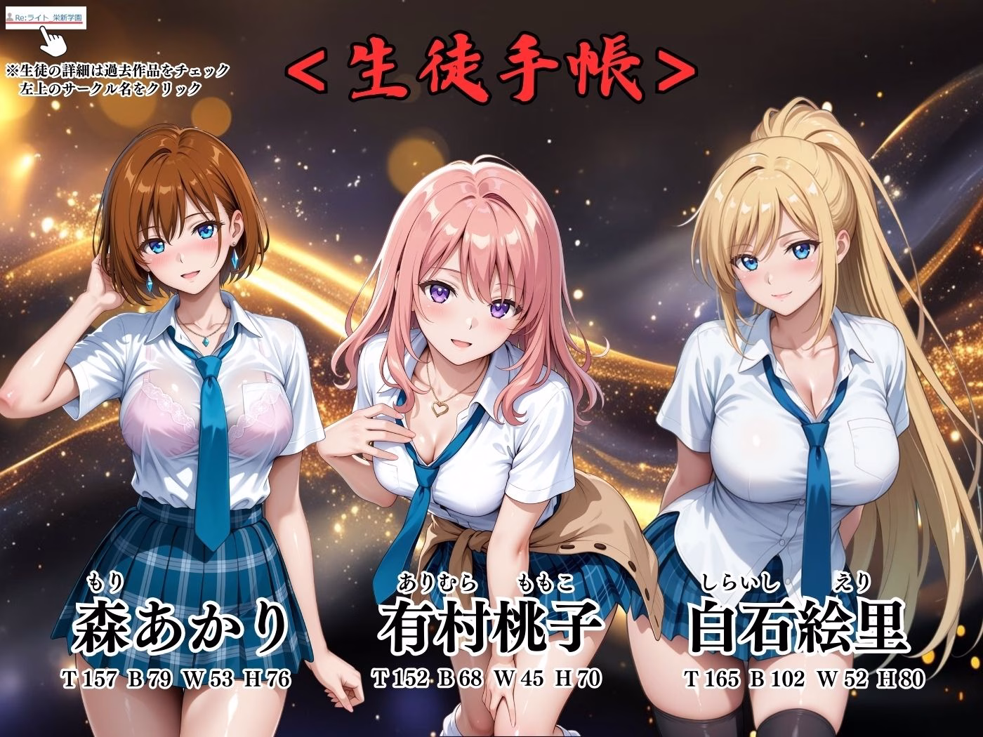 【4Kイラスト】1万3000人の生徒を抱いた校長による女子生徒への性指導（ナイトプール編） 画像2