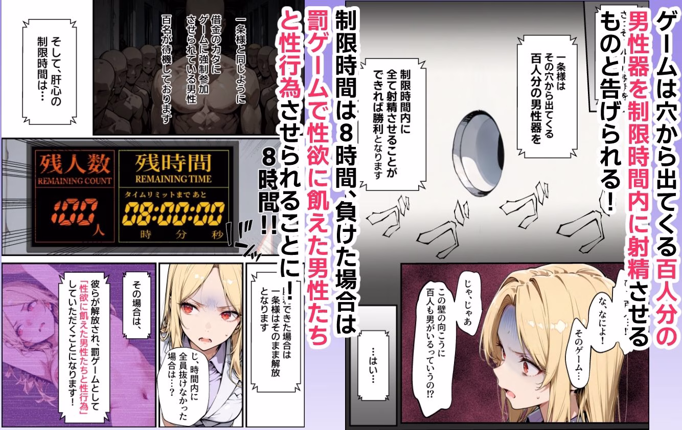 ホス狂い女社長、おち〇ぽ100本抜かないと出られない部屋、全員抜くまで帰れません! 画像4