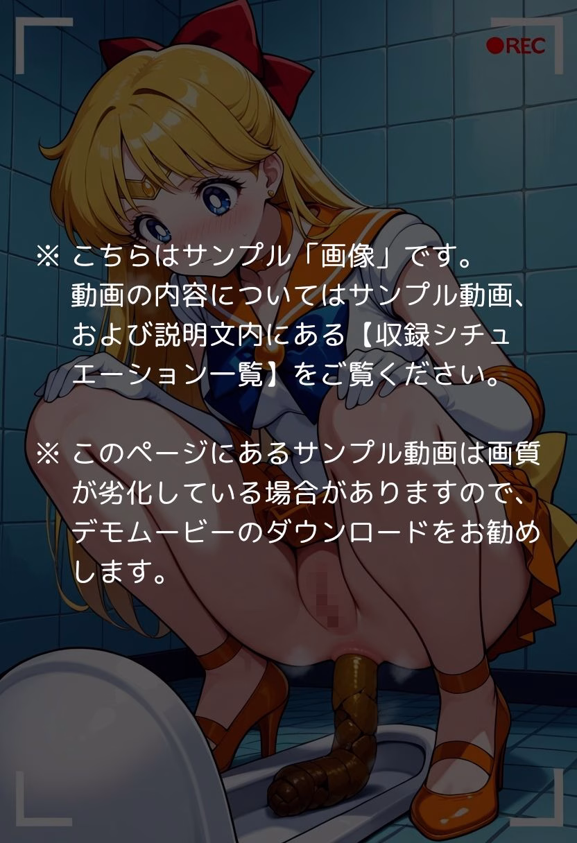 セー●ームーン【エロ動画】 〜どんなに可愛い美少女戦士も、トイレに行けばウンコする〜 画像1