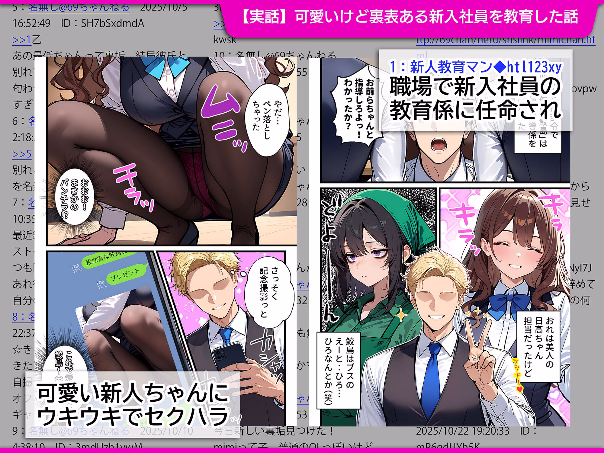 地味でブスだと思ってた新人清掃員の裏垢特定 粘着SEXで彼氏と別れさせた物語 裏ルート 画像1