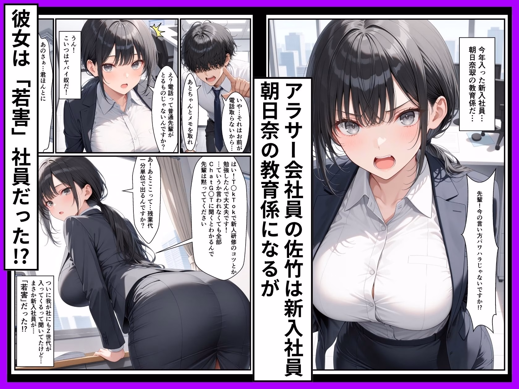 Z世代25卒新入社員の後輩ちゃんが若害なので性処理課に異動させたったwww 画像1