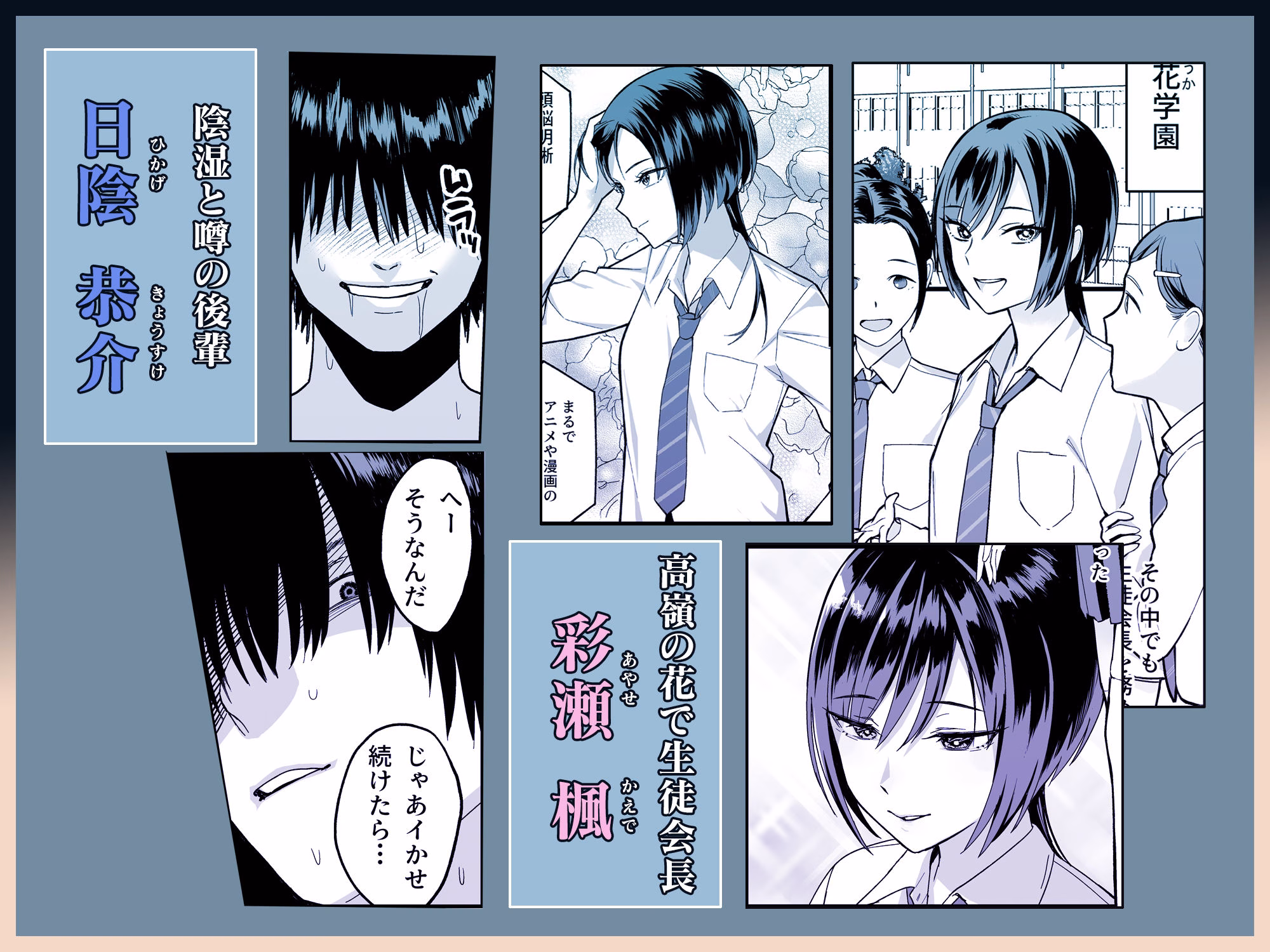 陰キャな俺だけが知っている生徒会長の裏側。 〜隠れ巨乳の先輩が快楽に屈服して堕ちるまで〜 画像1