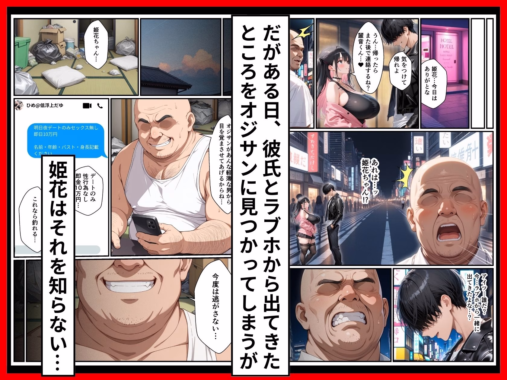 頂き女子が無敵オジに制裁SEX執行されて完堕ちする話 画像2