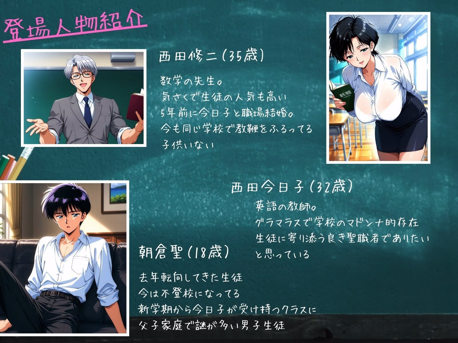 転校生は…人妻教師ハンター【後編】 〜旦那を忘れ生徒に跨り中だし懇願孕ませ系調教〜 画像1